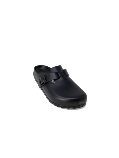 Birkenstock Arizona Faux Leather Slide — Black