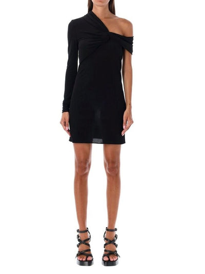 Saint Laurent Black Viscose Casual Dress