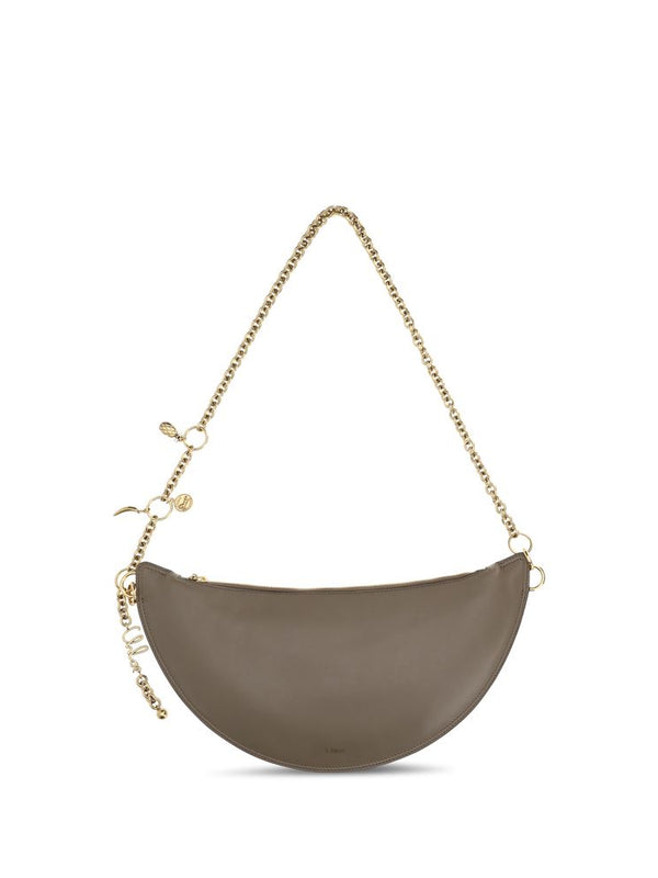 Chloé Gray Calf Leather Icons Shoulder Bag