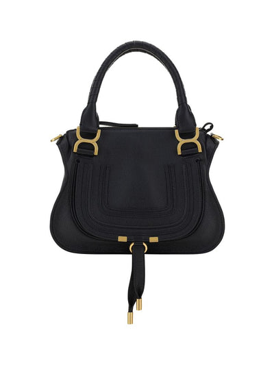 Chloé Black Calf Leather Marcie Handbag