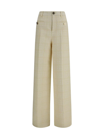 Gucci Cotton Tweed Check Tailored Trousers