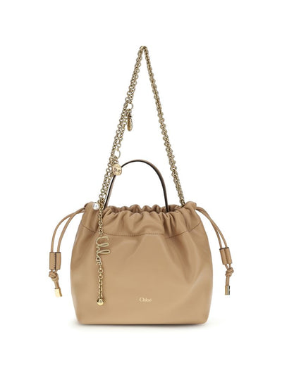 Chloé Icons Chain Shoulder Bag — Beige