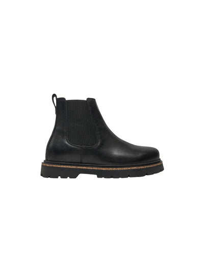 Birkenstock Highwood Slip-On Leather Ankle Boot — Black