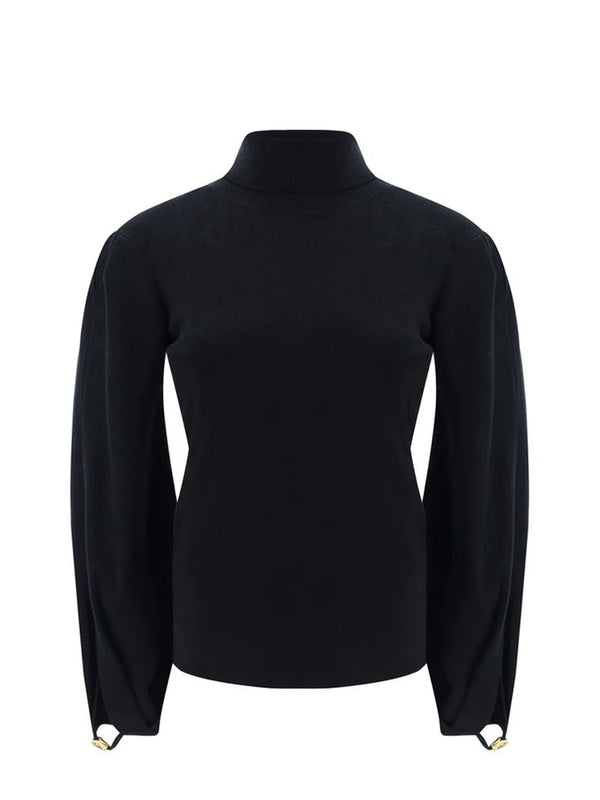 Chloé Black Wool Cropped Sweater
