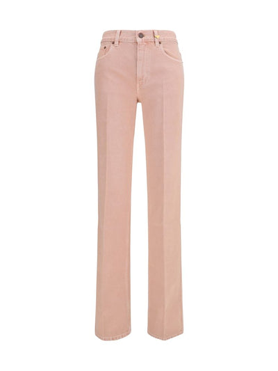 Chloé Multicolor Cotton Straight-Leg Jeans