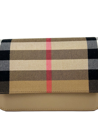 Burberry Small Leather Madison Crossbody Check Bag