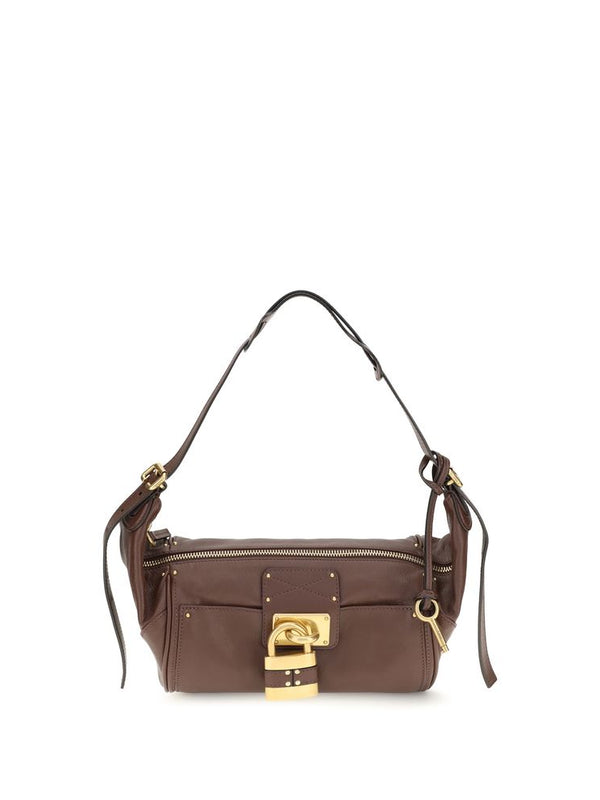 Chloé Brown Calf Leather Small Paddington Shoulder Bag