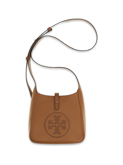 Tory Burch Miller Swing Leather Crossbody Bag — Brown