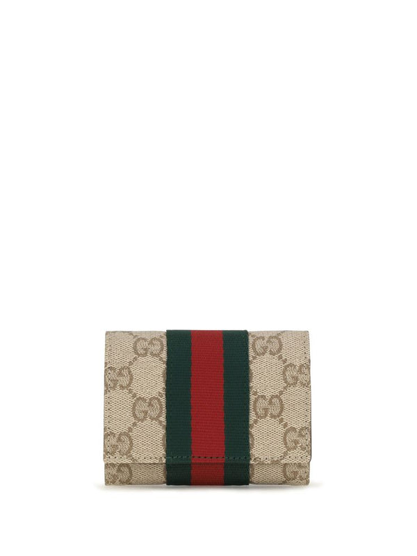 Gucci GG Web Bi-fold Card Holder