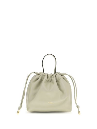 Chloé Gray Lambskin Icons Shoulder Bag