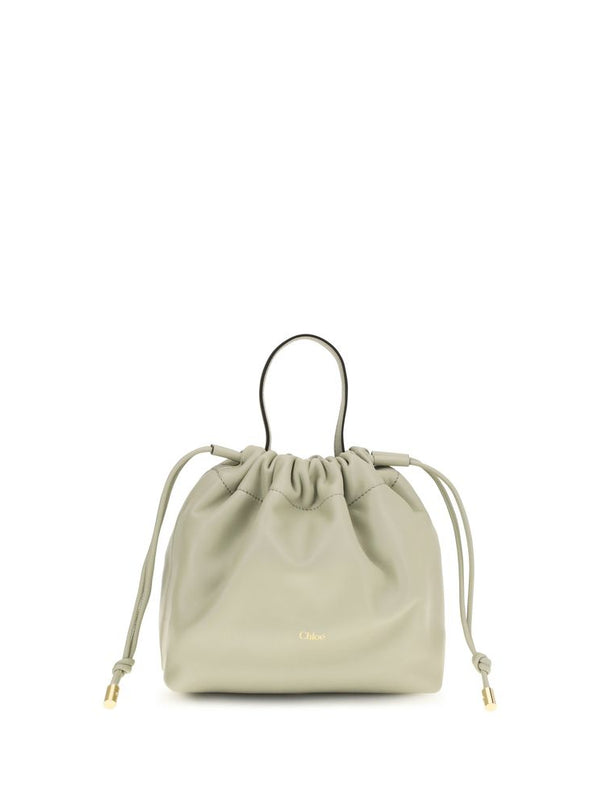 Chloé Gray Lambskin Icons Shoulder Bag
