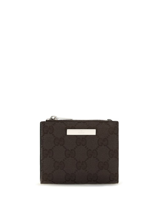 Gucci GG Canvas Wallet with Plaque