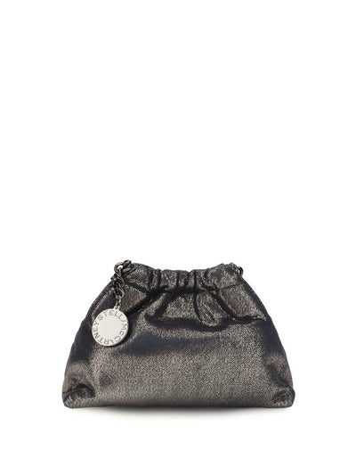 Stella McCartney Falabella Mini Drawstring Shoulder Bag — Blue