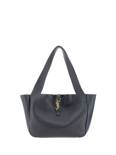 Saint Laurent Le 5 À 7 Bea Deerskin Leather Shoulder Bag — Black