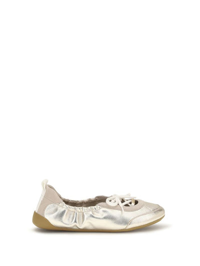 Chloé Silver Calf Leather Kick Sneakers