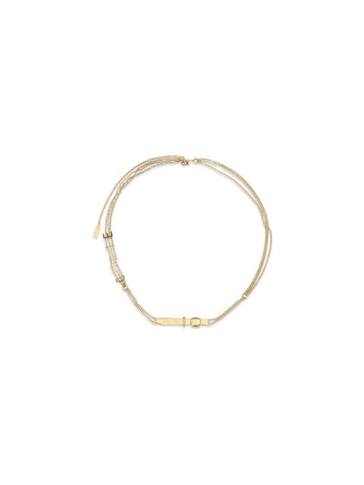 Chloé Gold Brass Jewel Belt Bracelet