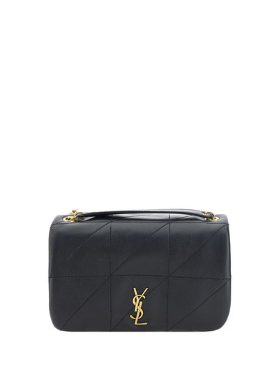 Saint Laurent Jamie Lambskin Shoulder Bag — Black