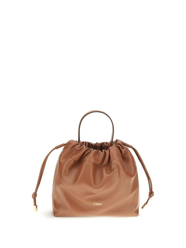 Chloé Brown Lambskin Icons Shoulder Bag