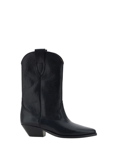 Isabel Marant Leather Ankle Boots in Black