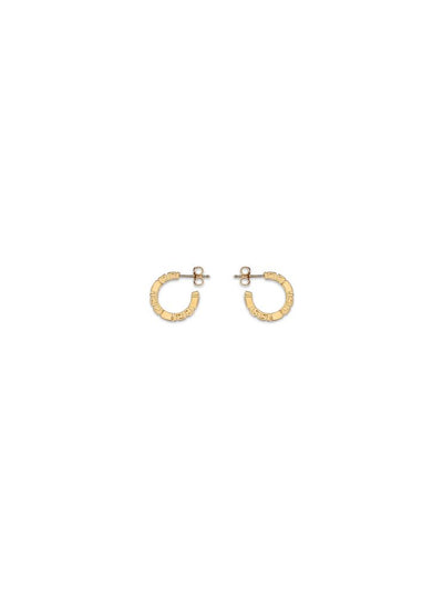 Versace Greca Motif Gold Hoop Earrings