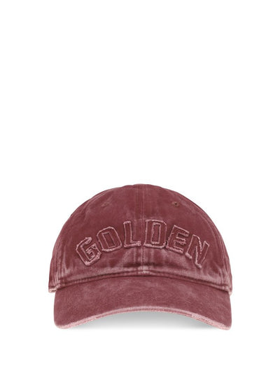 Golden Goose Journey Baseball Cap — Bordeaux