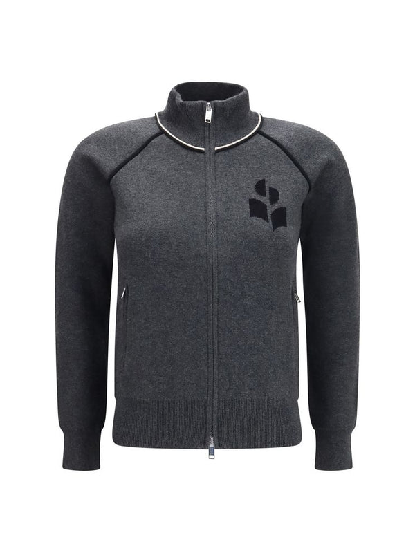 Isabel Marant Étoile Lanya Zip Cardigan in Grey