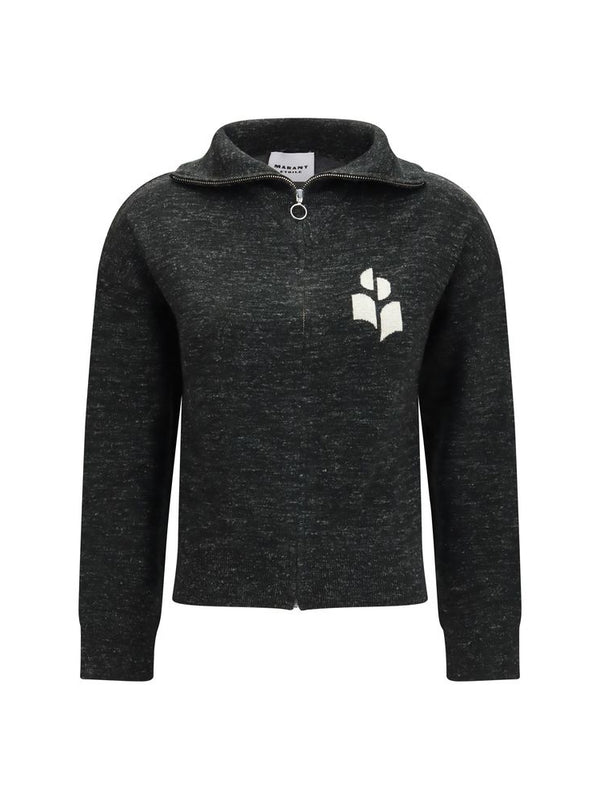 Isabel Marant Étoile Coxy High-Neck Sweatshirt in Black