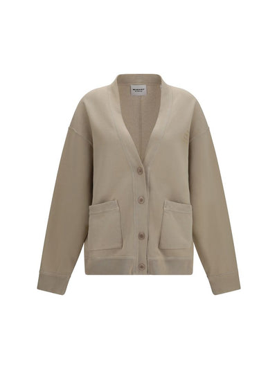 Isabel Marant Étoile Stephy V-Neck Cardigan in Beige