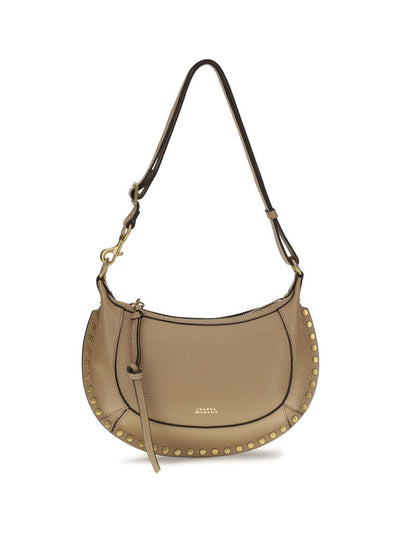 Isabel Marant Oskan Moon Shoulder Bag in Beige