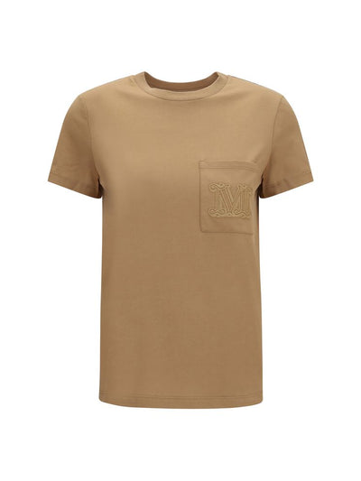 Max Mara Papaia Monogram T-Shirt — Beige