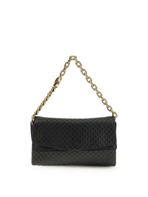 Gucci GG Chain Shoulder Bag — Black