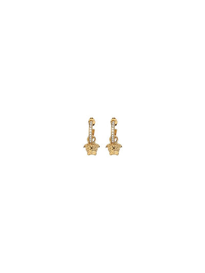 Versace Medusa Head Gold Drop Earrings