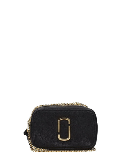 Marc Jacobs Leather Crossbody Bag — Black