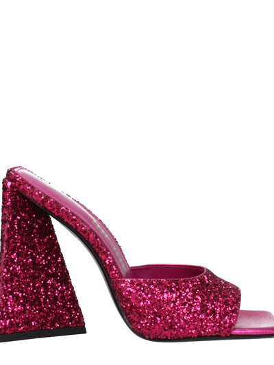 The Attico Pink Plastic Platform Sandals