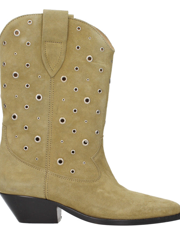 Isabel Marant Suede Ankle Boots in Beige