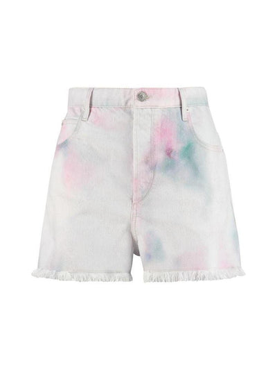 Isabel Marant Tie-Dye Denim Shorts