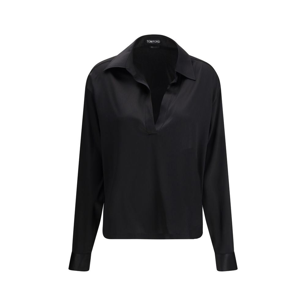Tom Ford Black Silk Blouse