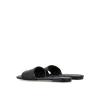 Bottega Veneta Intrecciato Lamb Leather Mule — Black