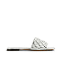 Bottega Veneta Metallic Quilted Leather Slides
