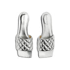 Bottega Veneta Metallic Quilted Leather Slides