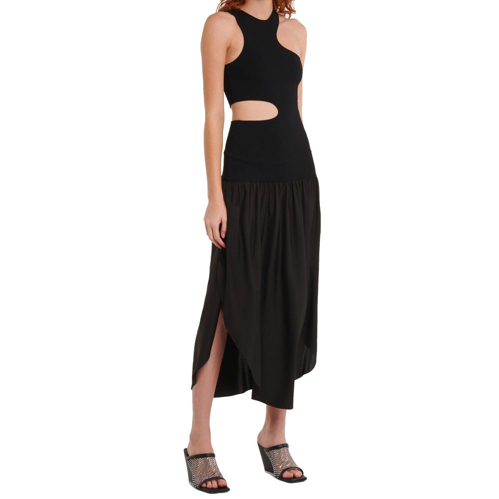 Stella McCartney Asymmetric Off-Shoulder Silk Dress Black Elara Ivy Co. Stella McCartney Asymmetric Off-Shoulder Silk Dress Black Elara Ivy Co.