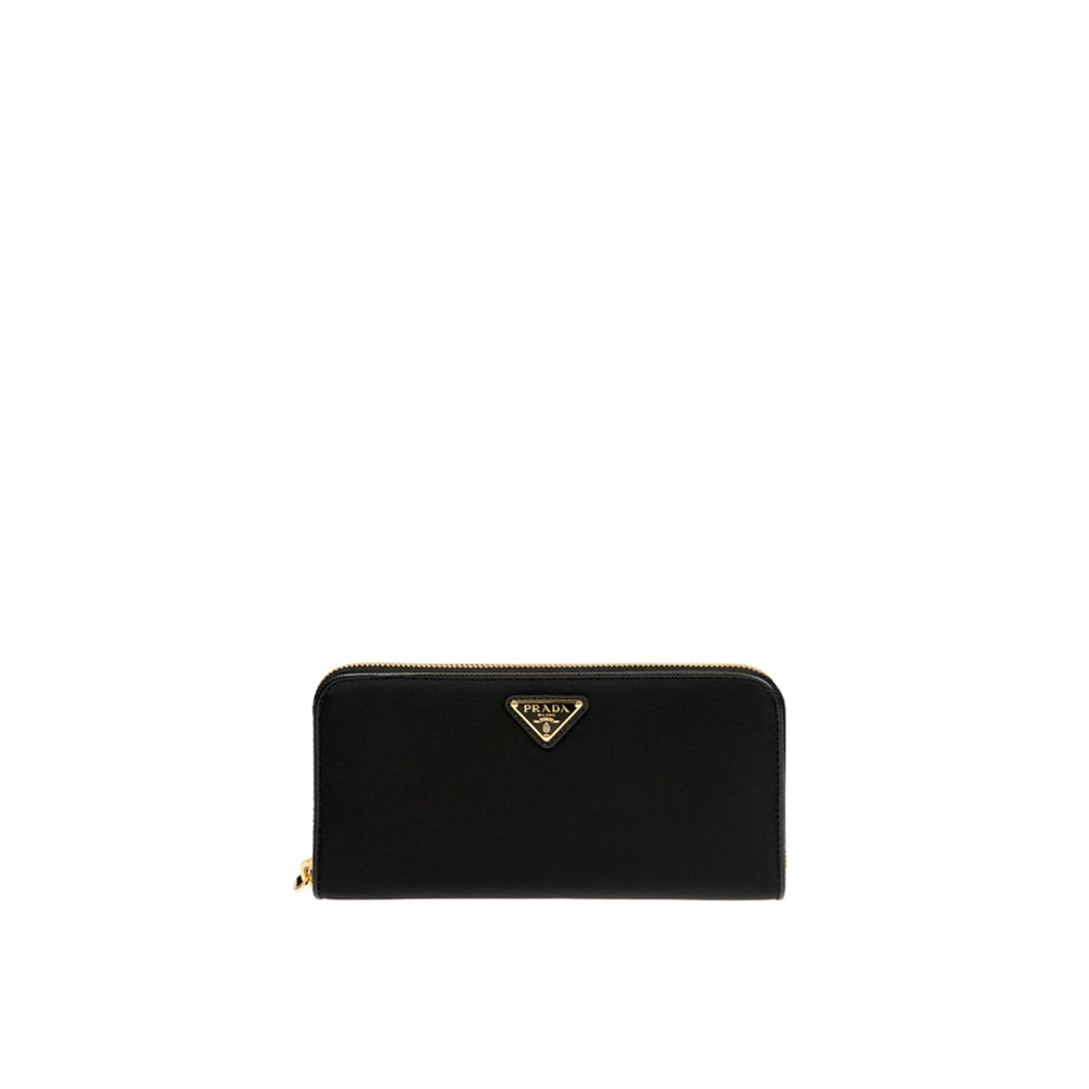 Prada Nylon Zip Wallet — Black