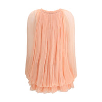 Chloé Silk Muslin Cape Dress