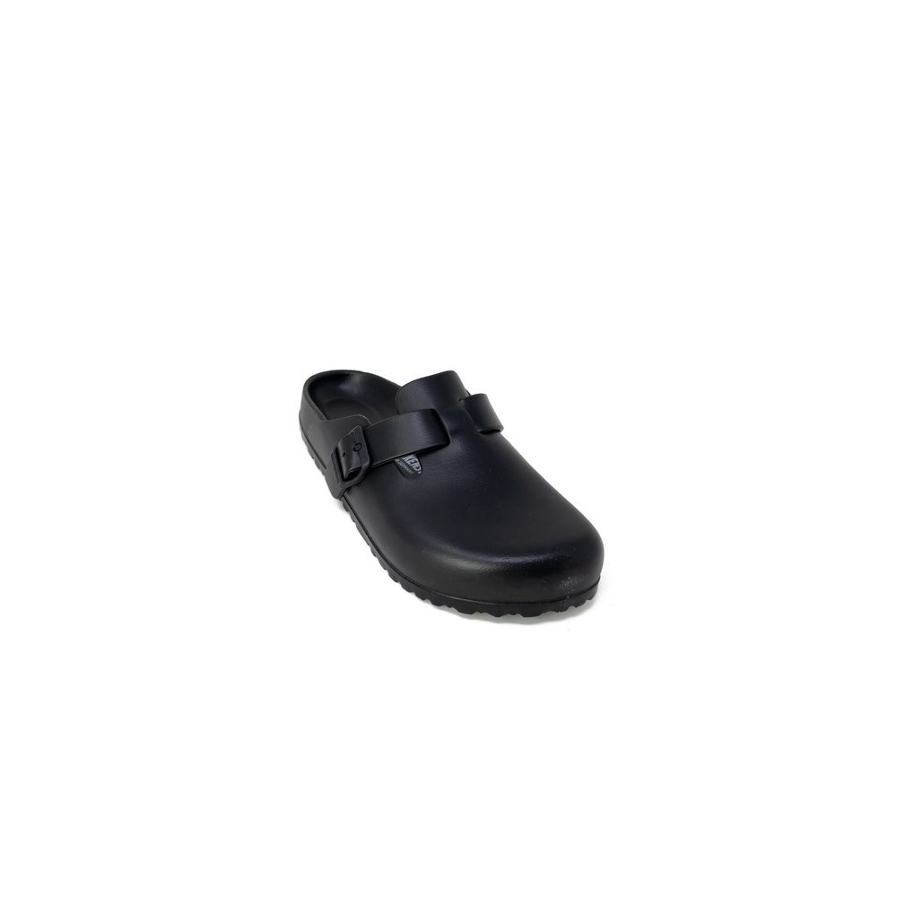 Birkenstock Arizona Faux Leather Slide — Black