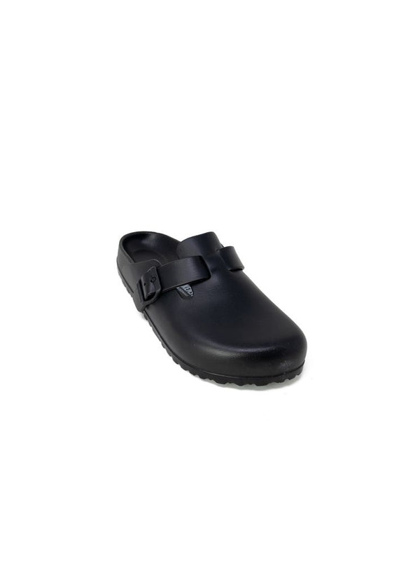 Birkenstock Arizona Faux Leather Slide — Black