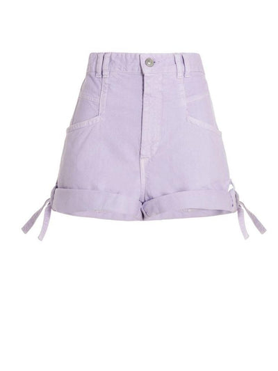 Isabel Marant Cotton Shorts in Purple