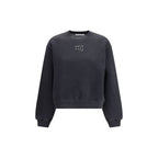 Alexander Wang Crystal Hotfix Logo Sweatshirt