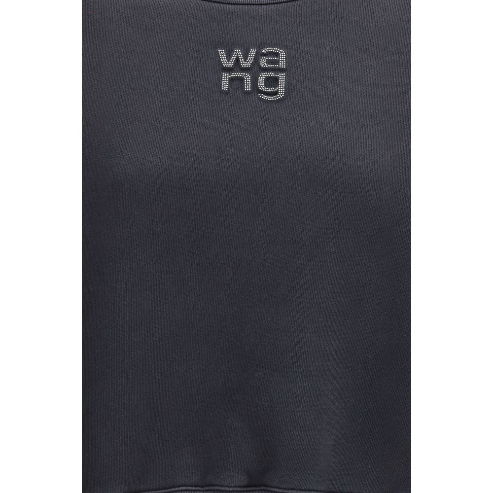 Alexander Wang Crystal Hotfix Logo Sweatshirt