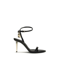 Tom Ford Patent Leather Padlock Stiletto Sandal