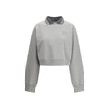 Miu Miu Embroidered Logo Cotton Sweatshirt